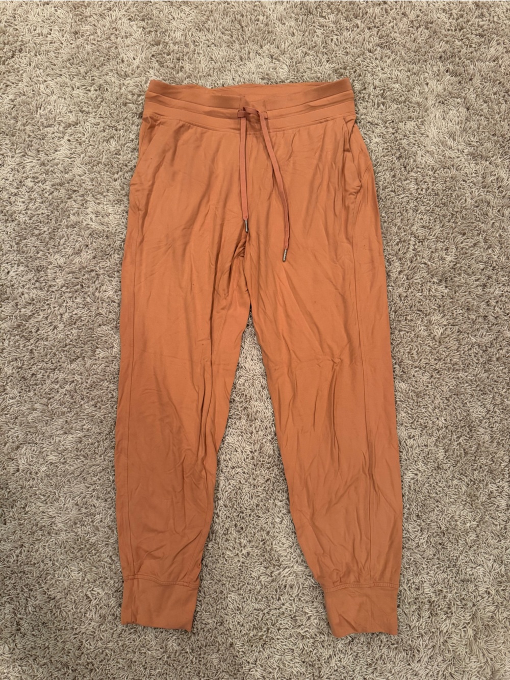 Lululemon Rust Orange Drawstring Lounge Pants